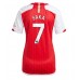 Arsenal Bukayo Saka #7 Voetbalkleding Thuisshirt Dames 2023-24 Korte Mouwen